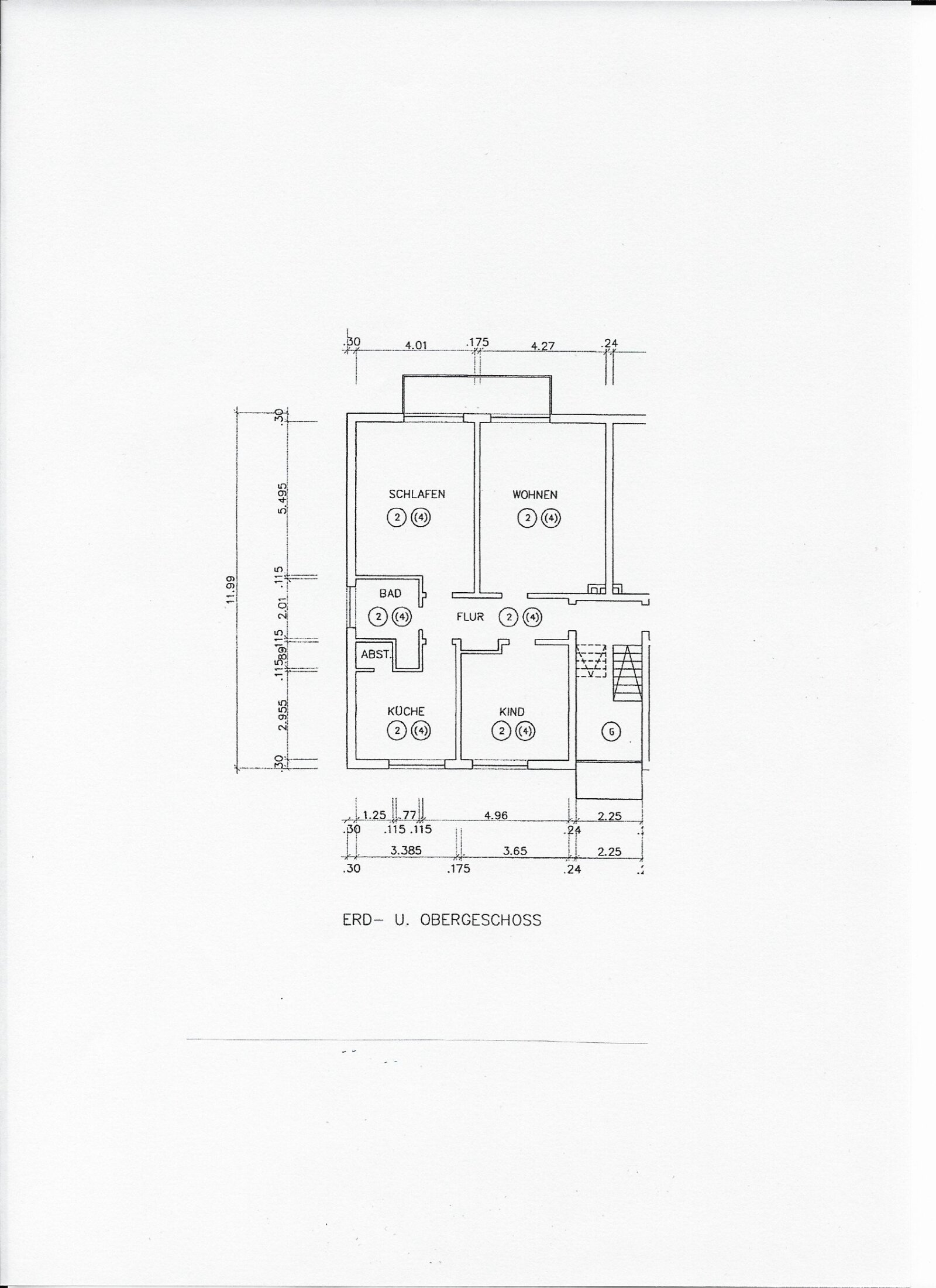 Münster-Gremmendorf: schöne 3-Zi.-Wohnung im 1. OG mit Garage!