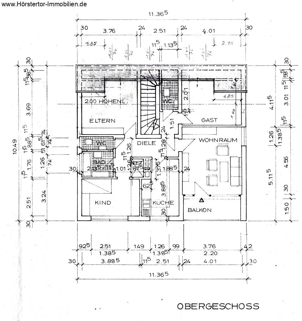 Grundriss Obergeschoss