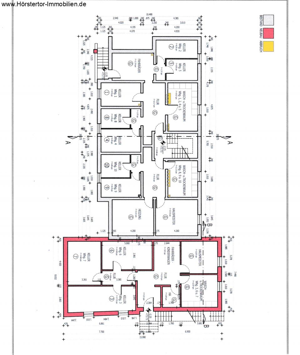 Erweiterung zum 10-FH durch Anbau, KG