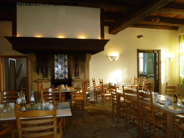 Haupthaus, Gastraum mit Herdfeuer Haupthaus, Gastraum mit Herdfeuer